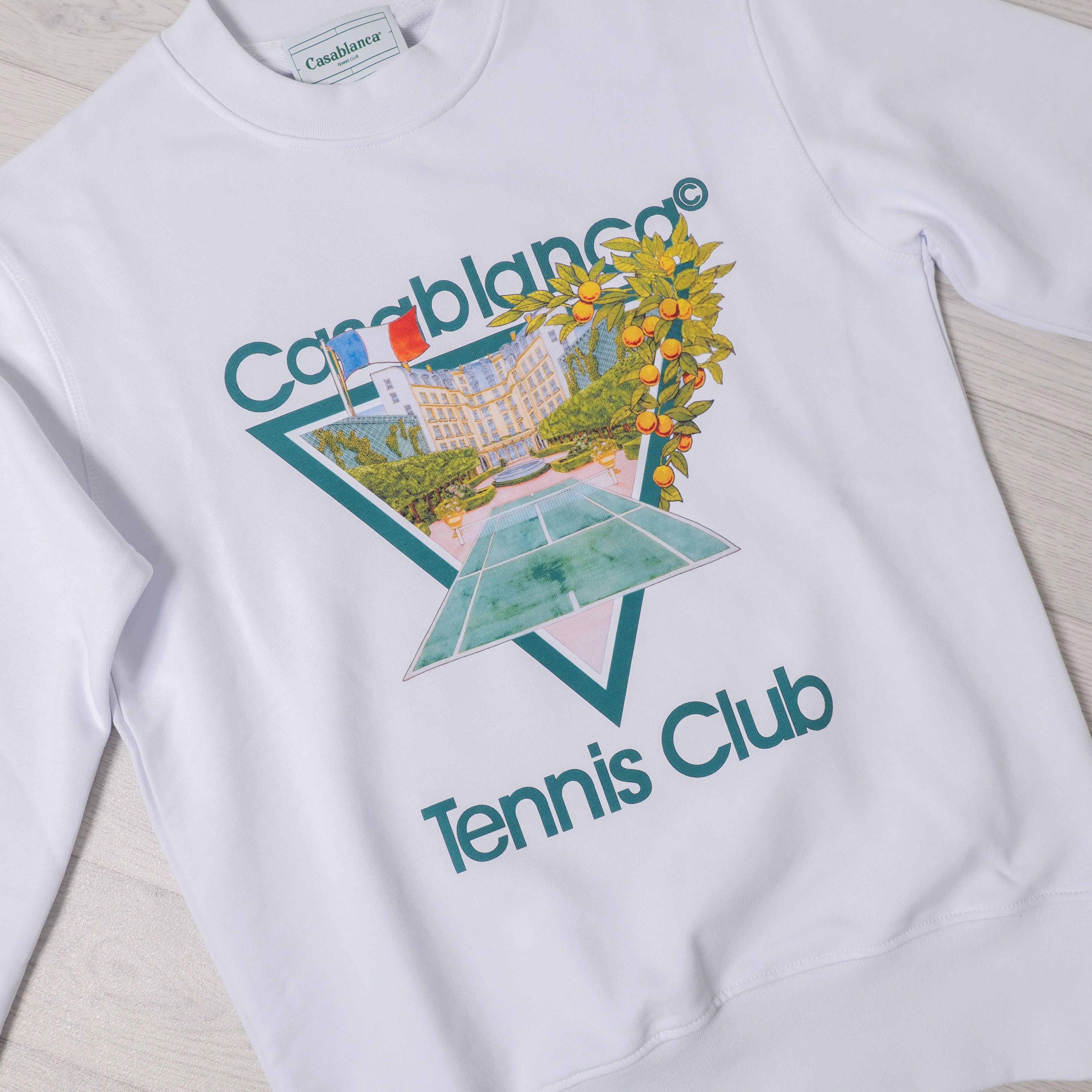 White Tennis Club Jumper.