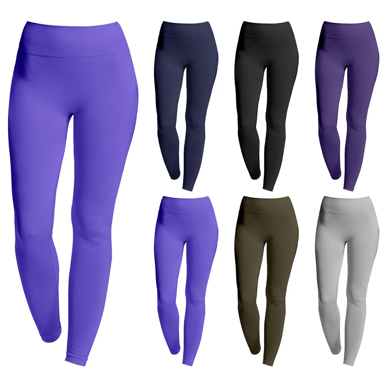 Women's Ultra-Soft High-Waist Fleece-Lined Leggings (3-Pack)