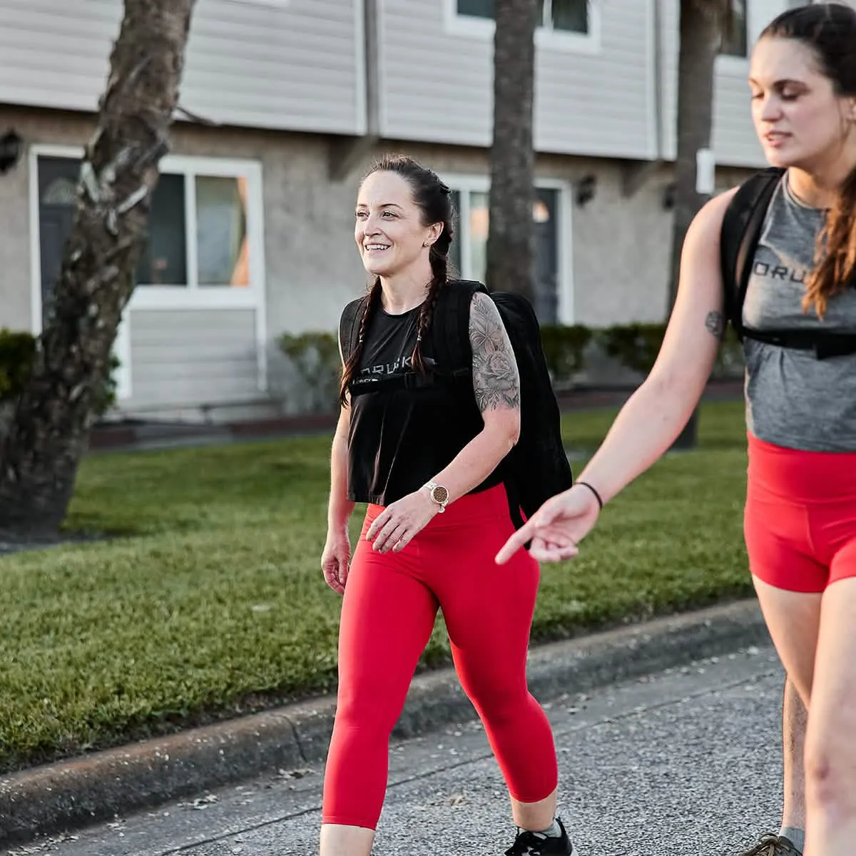 Women's Cropped Training Leggings Pocket - ToughFlex