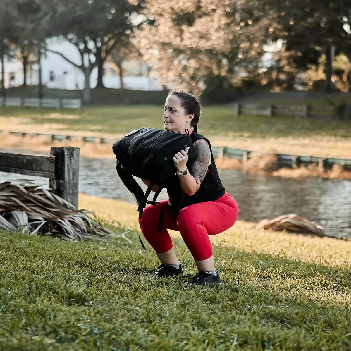 Women's Cropped Training Leggings Pocket - ToughFlex