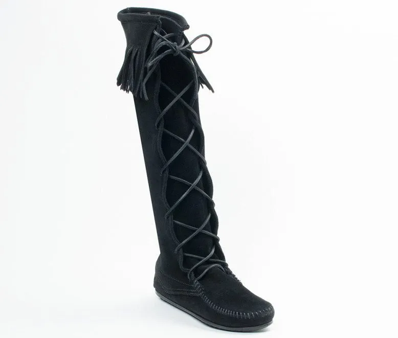 Women's Front Lace Hardsole Knee Hi Boot