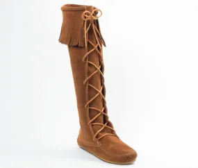 Women's Front Lace Hardsole Knee Hi Boot