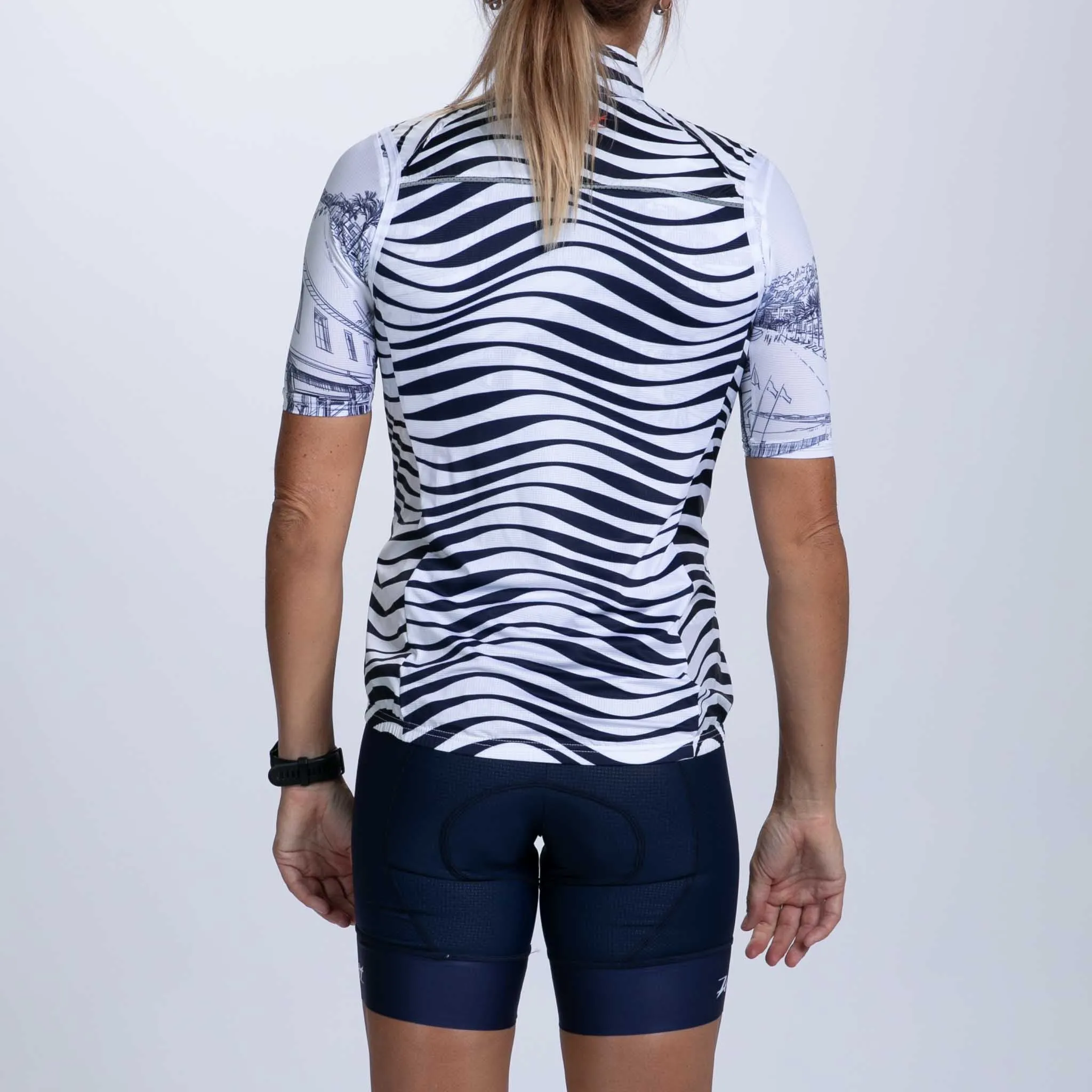 Women's Ltd Cycle Vest - Cote d'Azur