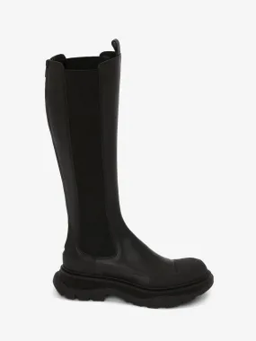 Women's Tread Slick Knee High Boot in Black