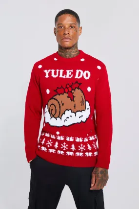 Yule Do Christmas Jumper | boohooMAN UK